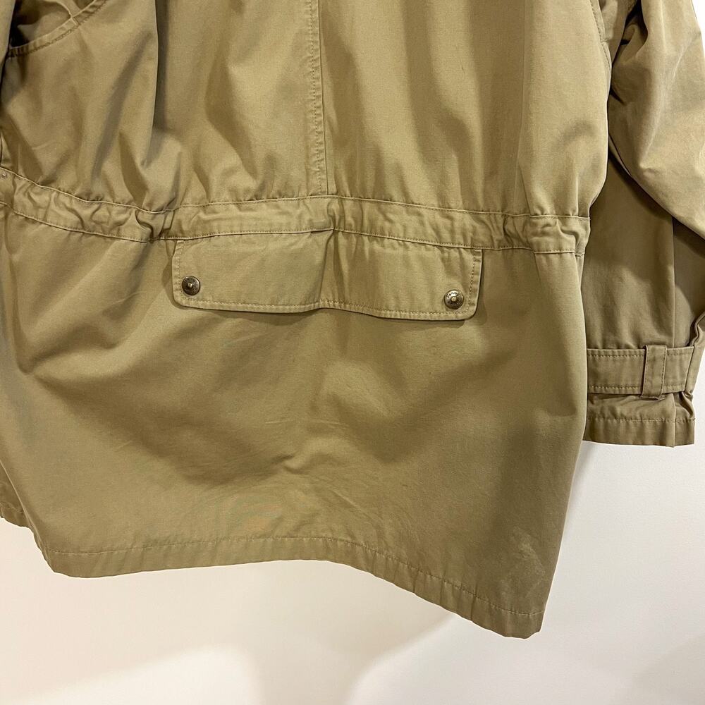 Vintage 90s Tommy Hilfiger Mens Size M Outdoor Hunting Parka Layer Jacket Khaki - Picture 16 of 16